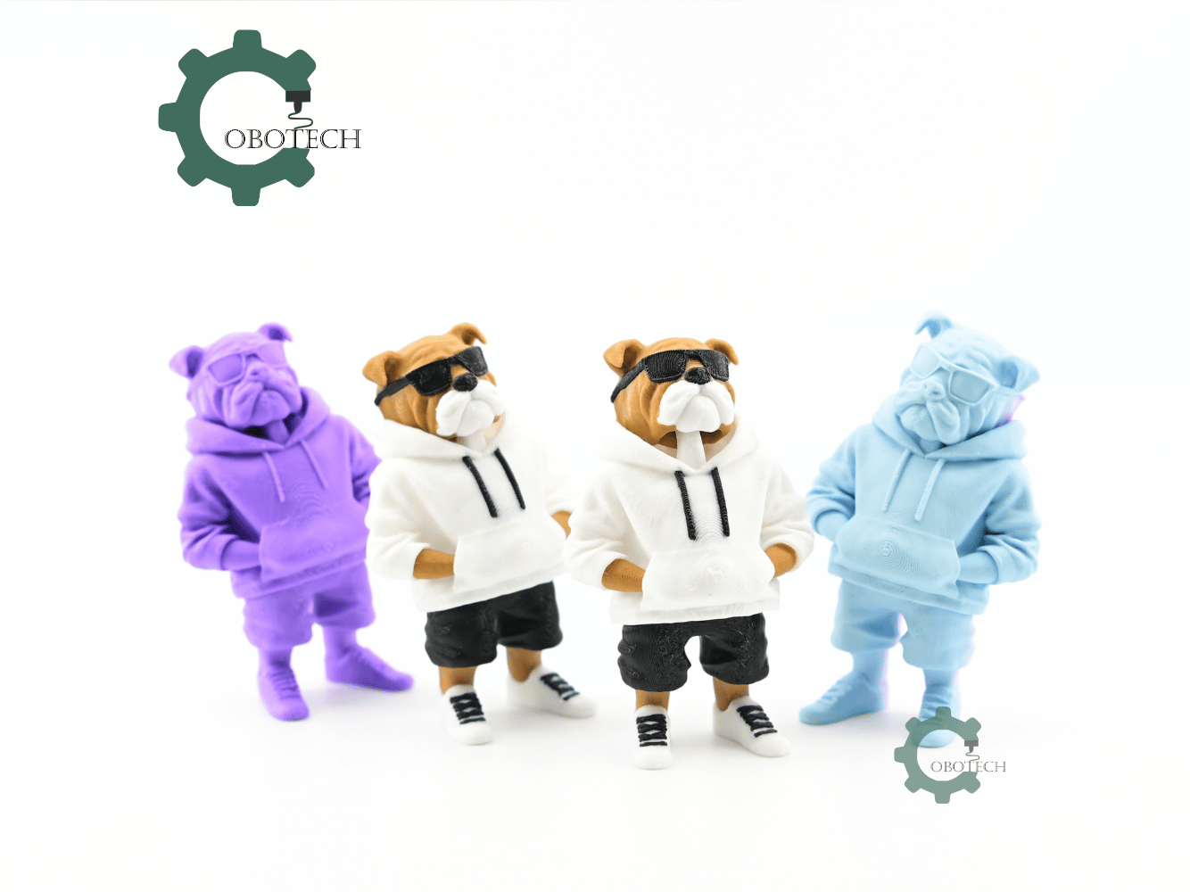 Digital Downloads - Cobotech Articulated Bulldog In Hoodie Urban Vibes