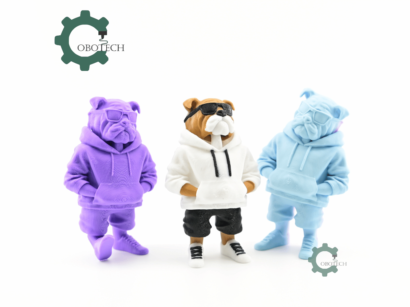 Digital Downloads - Cobotech Articulated Bulldog In Hoodie Urban Vibes