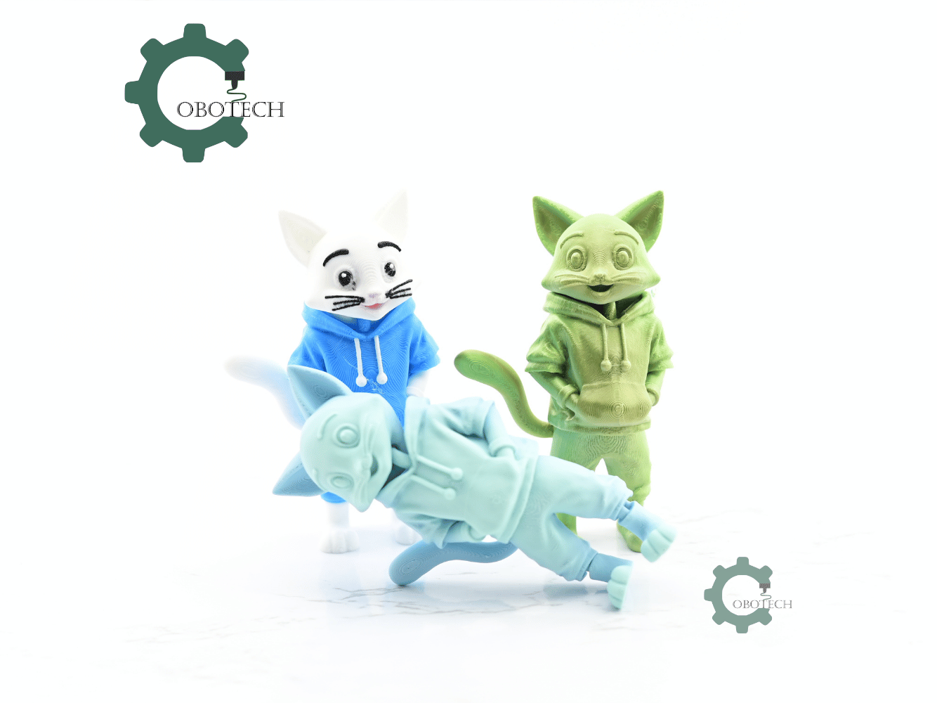 Digital Downloads - Cobotech Articulated Cat In Hoodie Urban Vibes