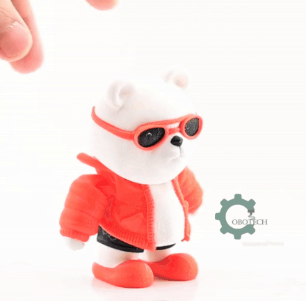 Digital Downloads - Cobotech Articulated Fashionable Bear With Goggles