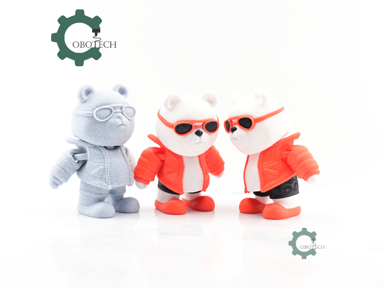 Digital Downloads - Cobotech Articulated Fashionable Bear With Goggles
