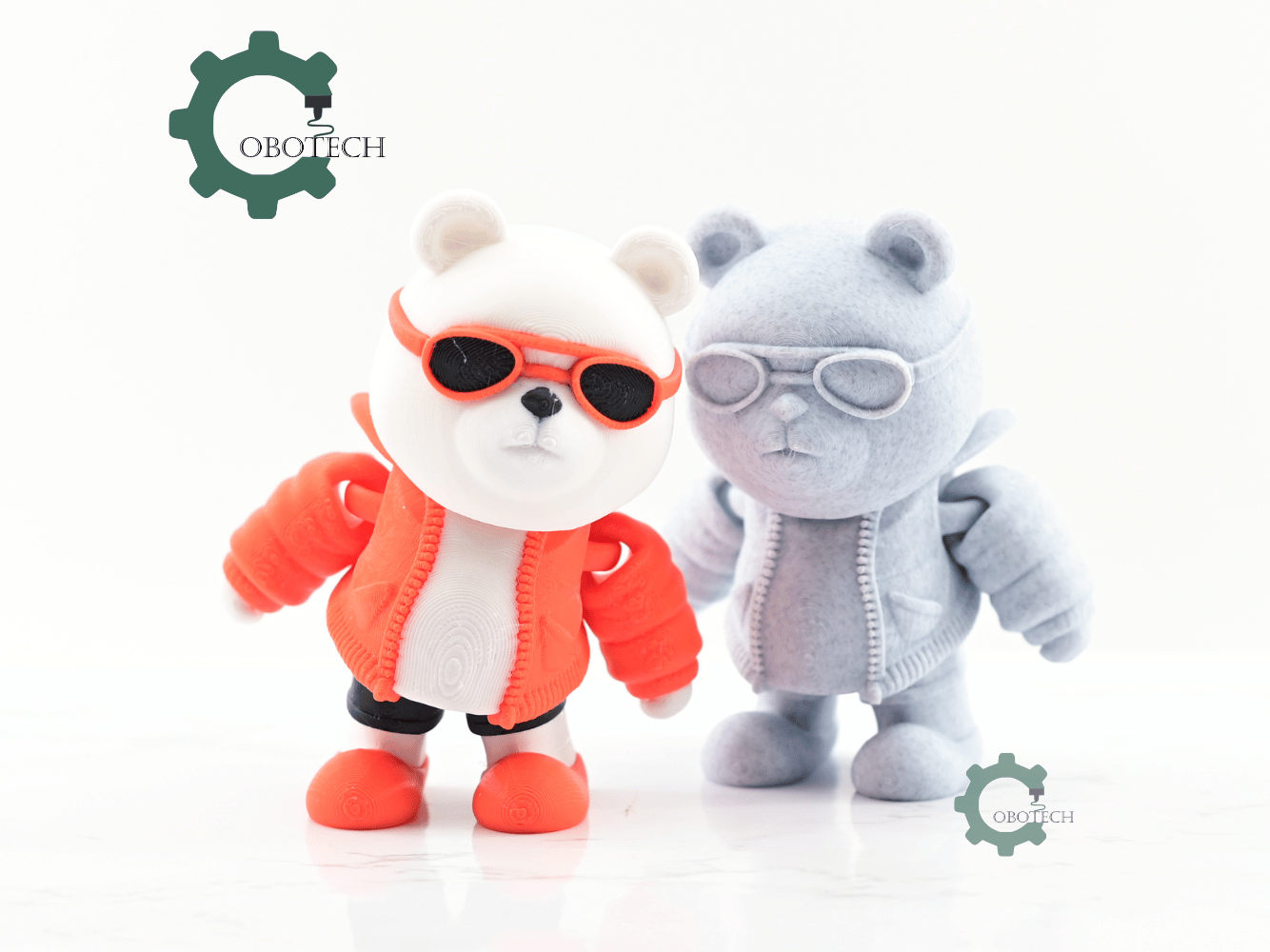 Digital Downloads - Cobotech Articulated Fashionable Bear With Goggles