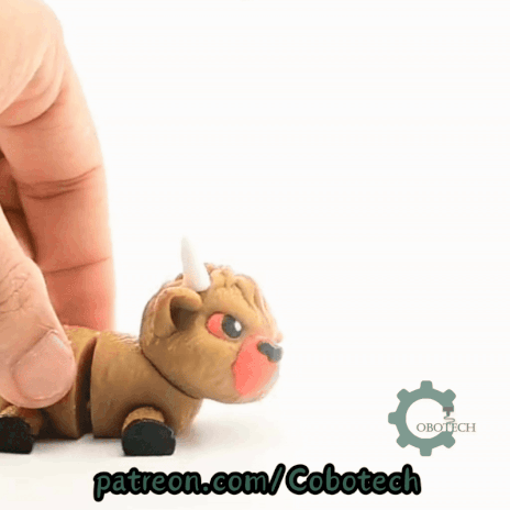 Digital Downloads - Cobotech Articulated Grumpy Highland Cow
