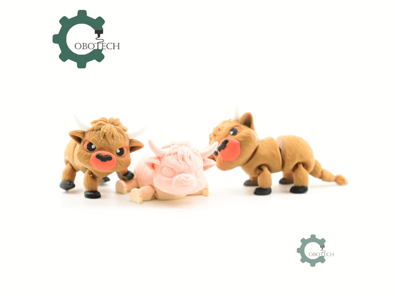 Digital Downloads - Cobotech Articulated Grumpy Highland Cow