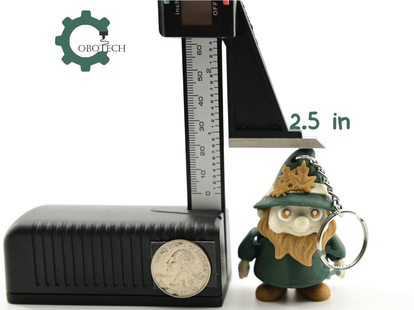 Digital Downloads - Cobotech Autumn Forest Gnome Articulated Keychain - Cute Backpack Keychain