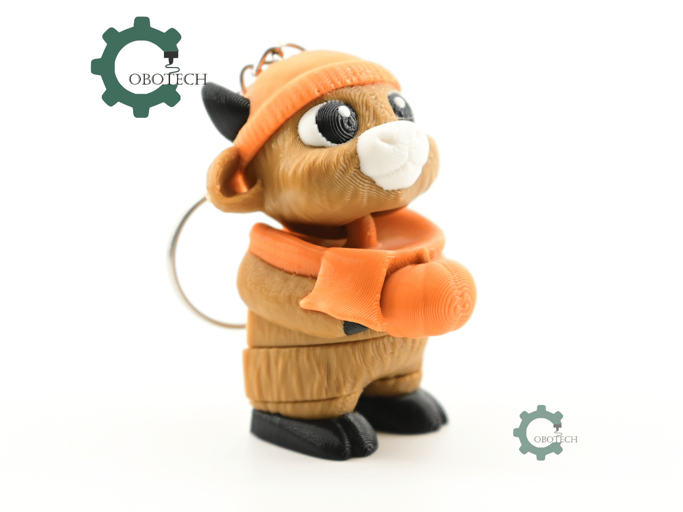 Digital Downloads - Cobotech Cozy Fall Highland Cow Articulated Keychain - Cute Backpack Keychain