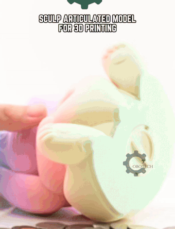 Digital Downloads - Cobotech Cute Easter Bunny Holding A Heart Piggy Bank - Desk Decor - Coin Bank Gifts