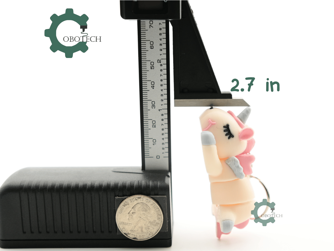 Digital Downloads - Cobotech Cute Unicorn Sleeping Articulated Keychain - Cute Backpack Keychain