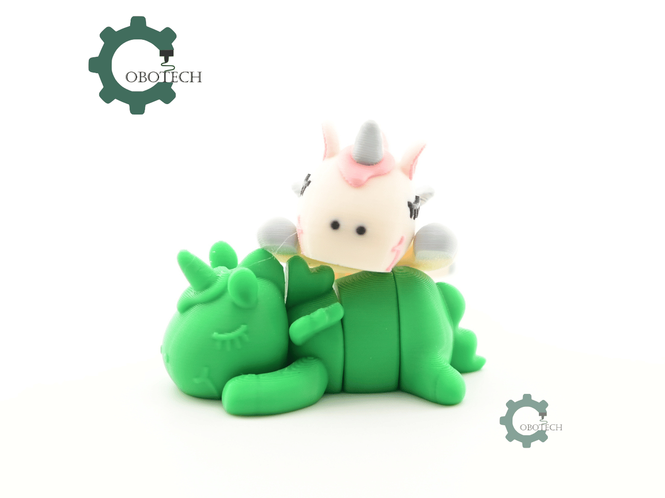 Digital Downloads - Cobotech Cute Unicorn Sleeping Articulated Keychain - Cute Backpack Keychain