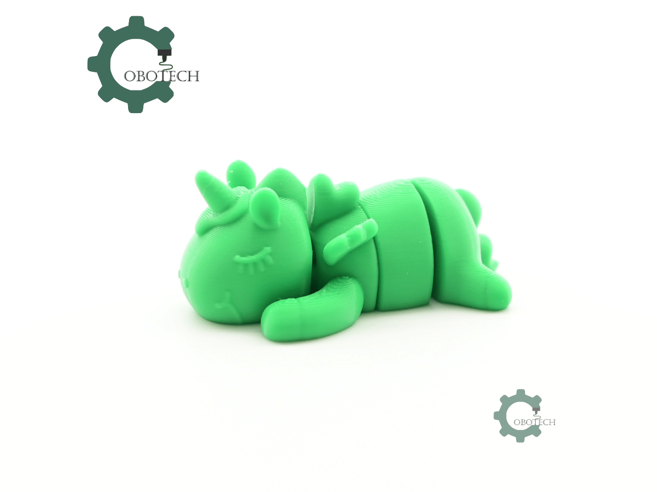 Digital Downloads - Cobotech Cute Unicorn Sleeping Articulated Keychain - Cute Backpack Keychain