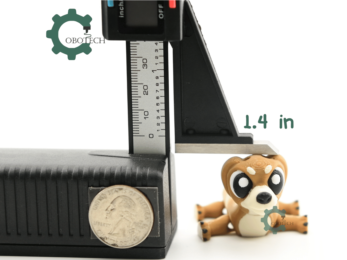 Digital Downloads - Cobotech Cute Wiener Dog Articulated Keychain - Cute Backpack Keychain