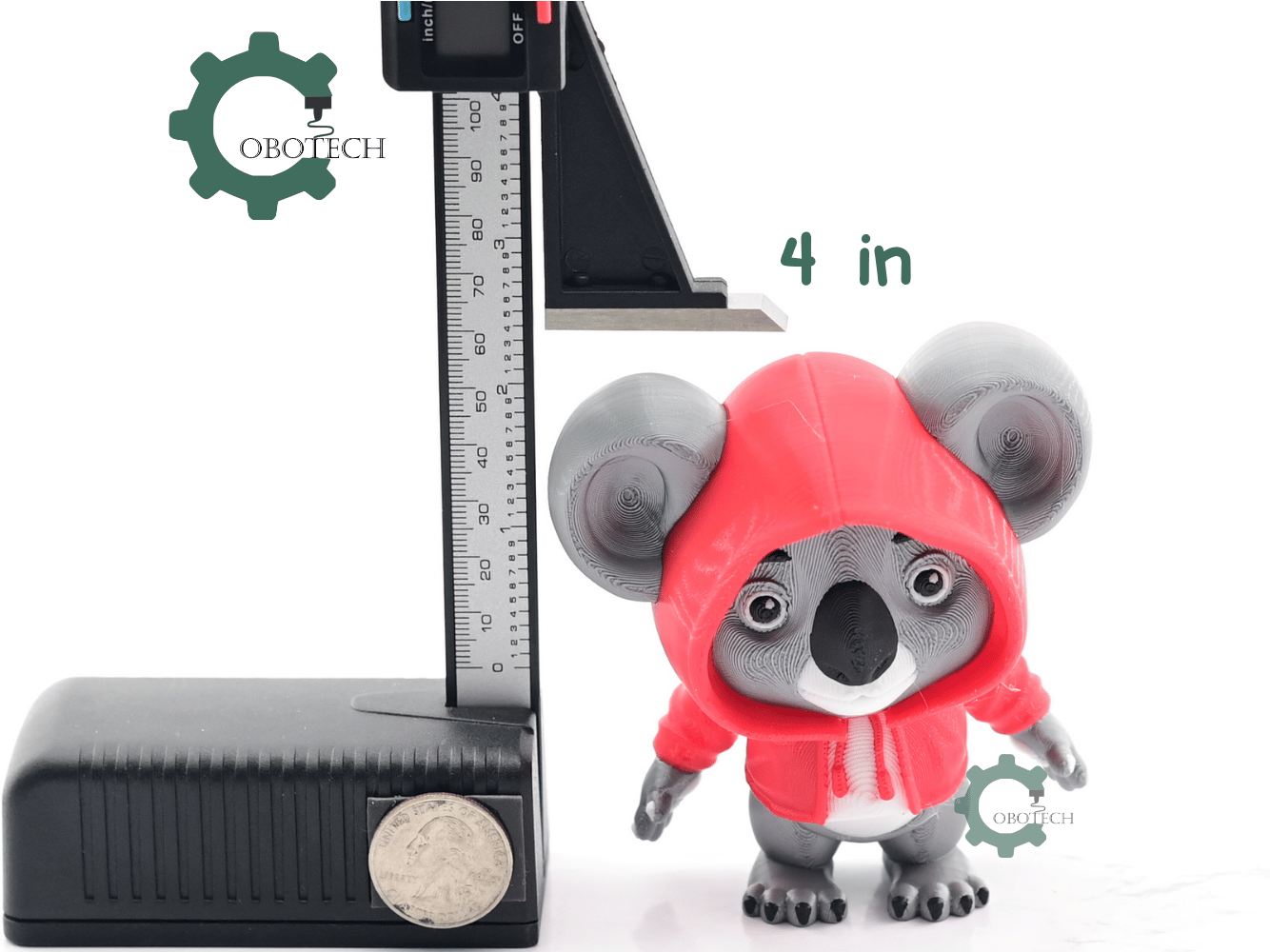 Digital Downloads - Cobotech Articulated Fashionable Koala In Hoodie
