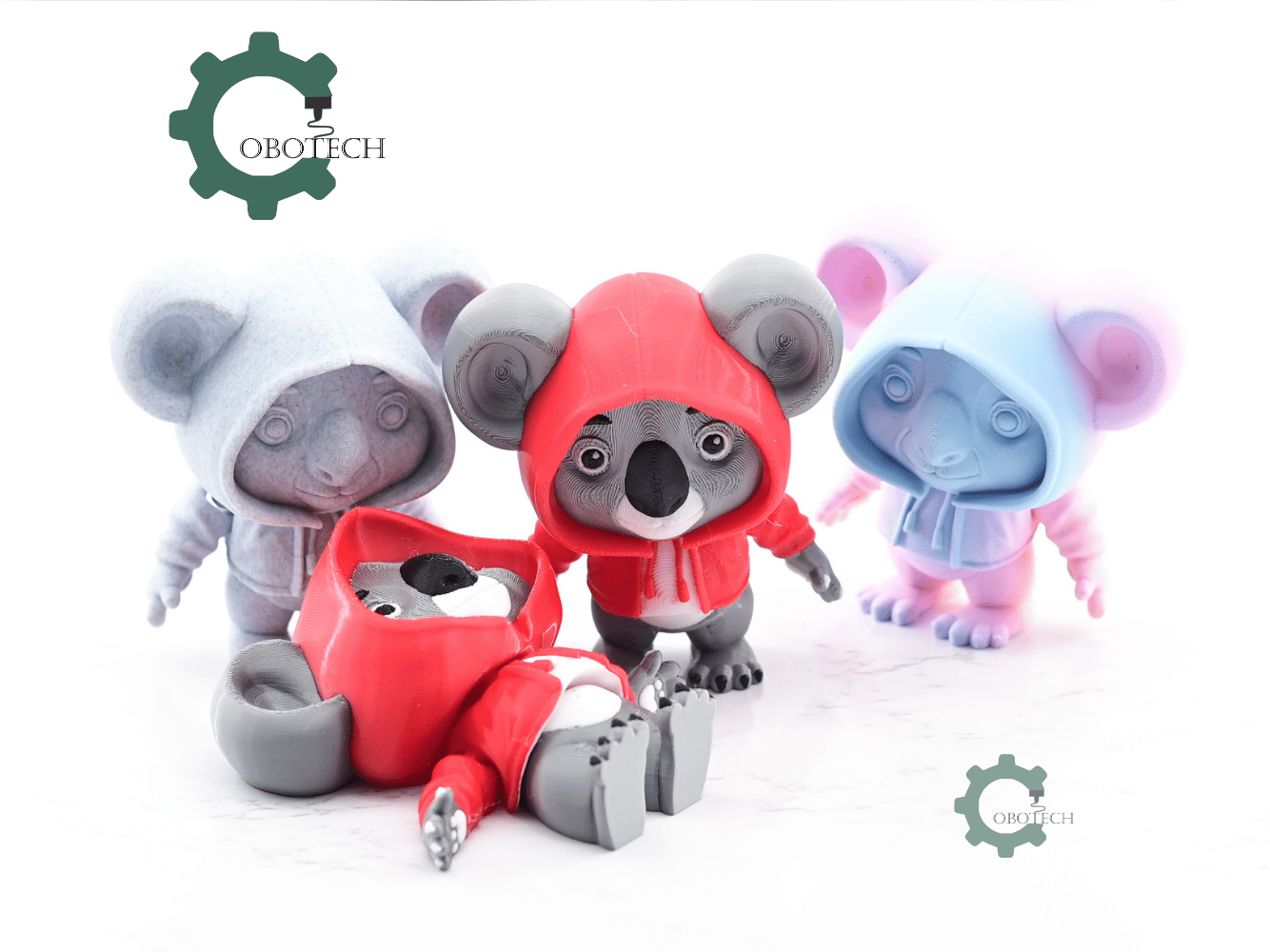 Digital Downloads - Cobotech Articulated Fashionable Koala In Hoodie