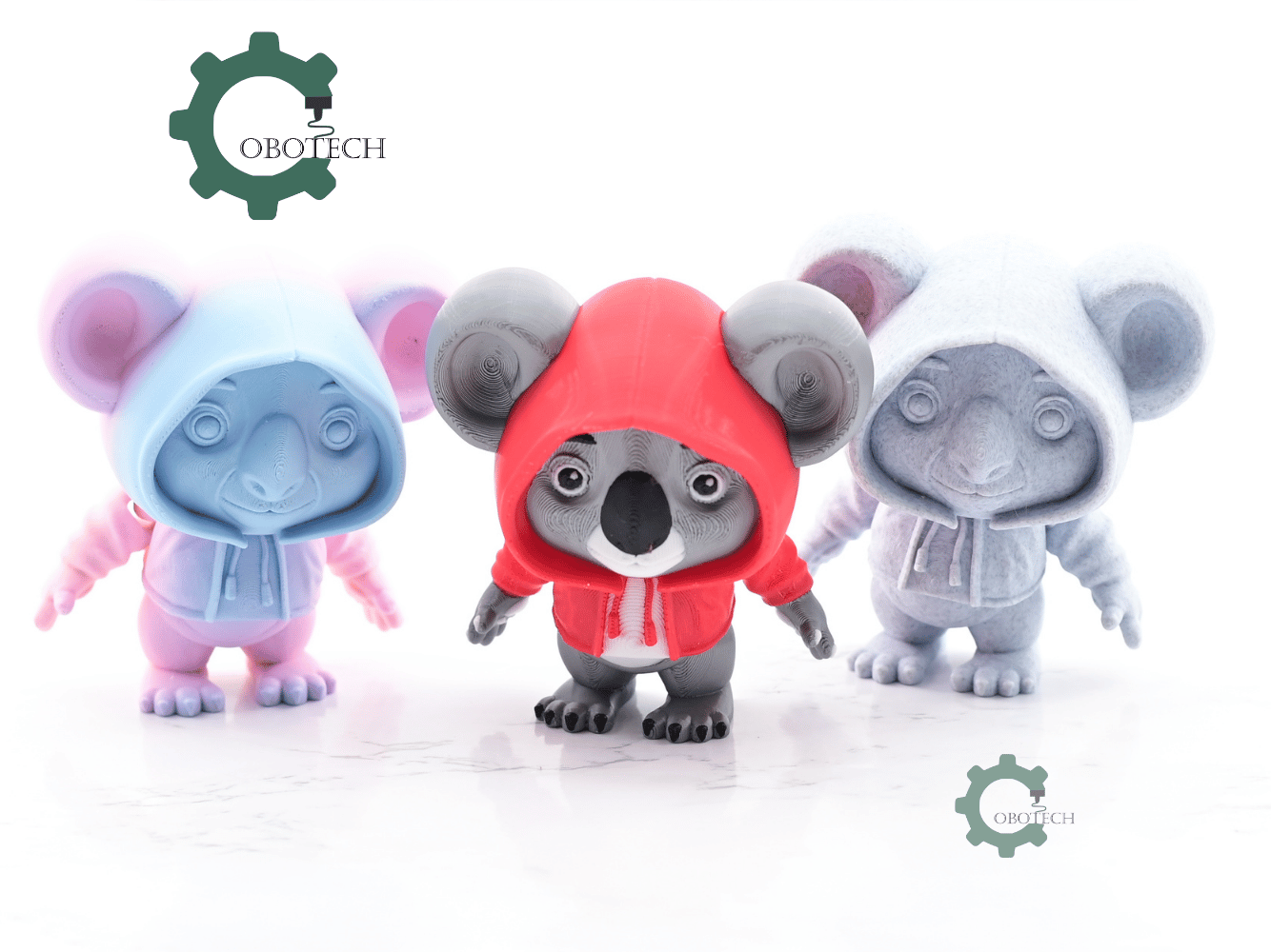Digital Downloads - Cobotech Articulated Fashionable Koala In Hoodie