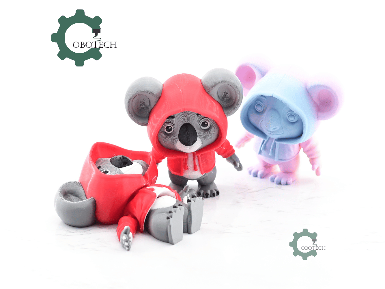 Digital Downloads - Cobotech Articulated Fashionable Koala In Hoodie