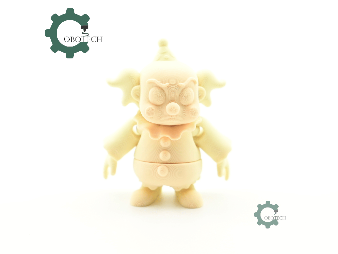 Digital Downloads - Cobotech Halloween Angry Clown Articulated Keychain - Cute Backpack Keychain