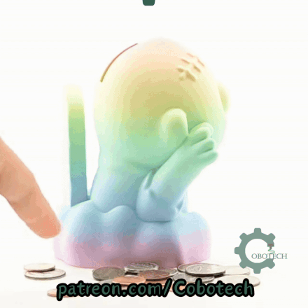 Digital Downloads - Cobotech Halloween Rip Zombie Piggy Bank - Desk Decor - Coin Bank Gifts
