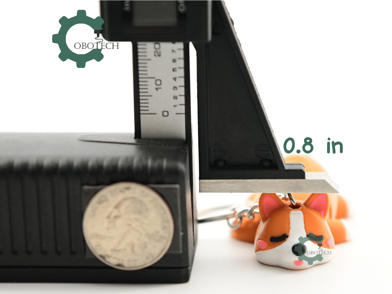 Digital Downloads - Cobotech Sleeping Corgi For Animal Lovers Articulated Keychain - Cute Backpack Keychain