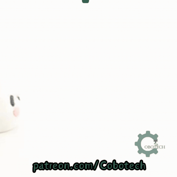 Digital Downloads - Cobotech Sleepy Bunny Articulated Keychain - Cute Backpack Keychain
