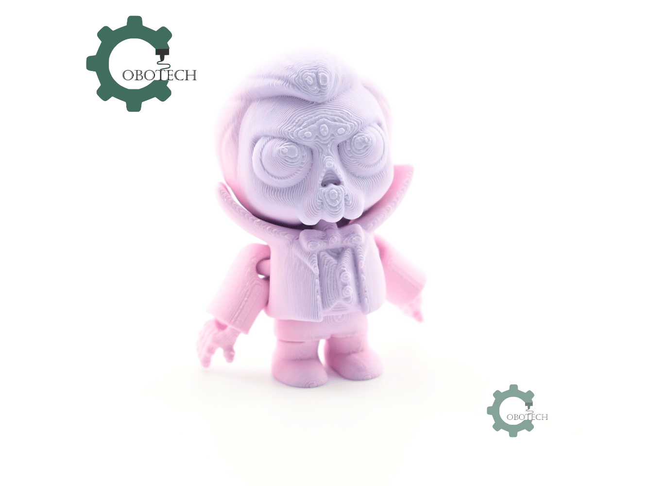 Digital Downloads - Cobotech Spooky Halloween Vampire Skull Articulated Keychain - Cute Backpack Keychain