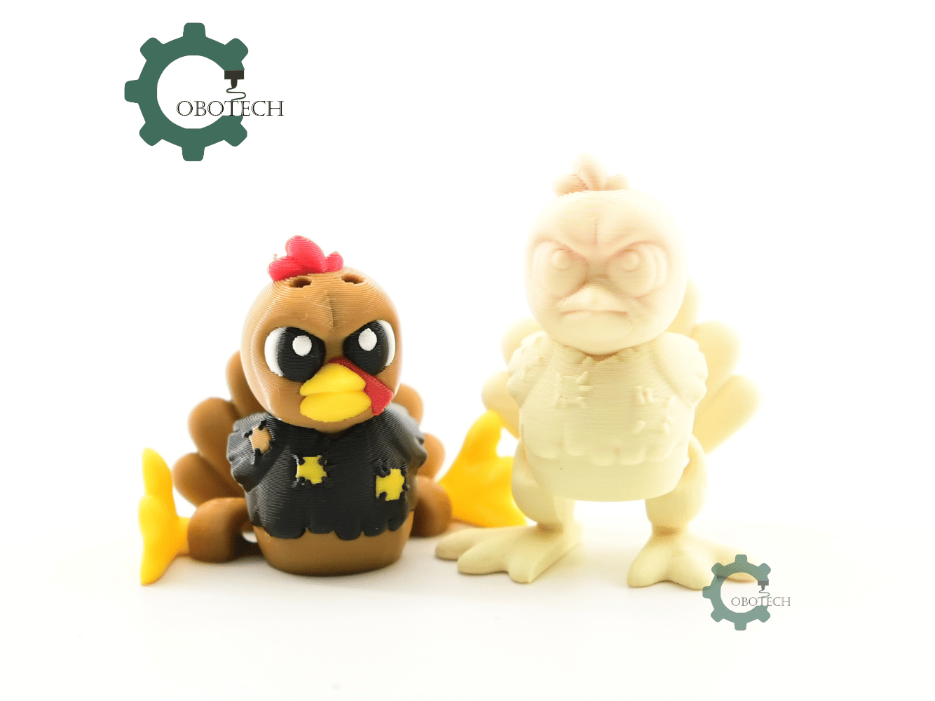 Digital Downloads - Cobotech Thanksgiving Poor Grumpy Turkey Articulated Keychain - Cute Backpack Keychain