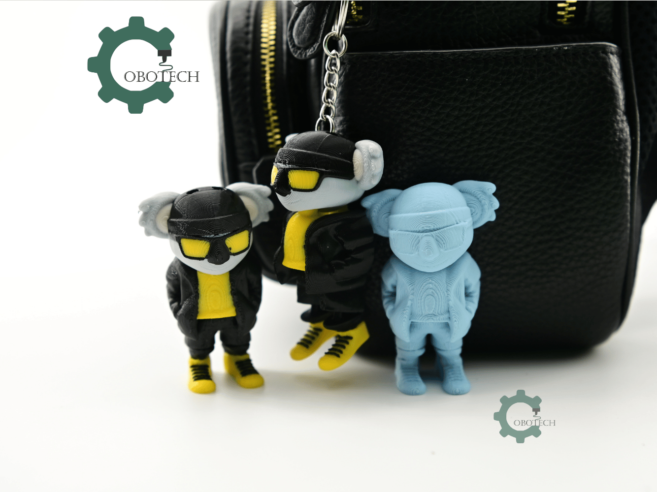 Digital Downloads - Cobotech Urban Vibes Koala Articulated Keychain - Cute Backpack Keychain