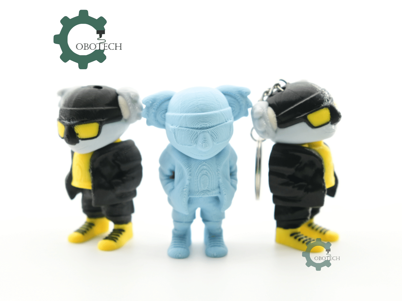 Digital Downloads - Cobotech Urban Vibes Koala Articulated Keychain - Cute Backpack Keychain