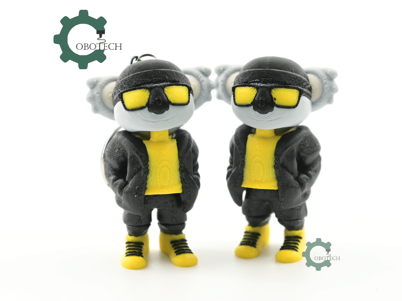Digital Downloads - Cobotech Urban Vibes Koala Articulated Keychain - Cute Backpack Keychain