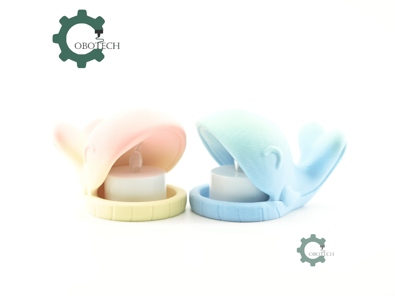 Digital Downloads - Cobotech Whale Led Tealight Candle Holder