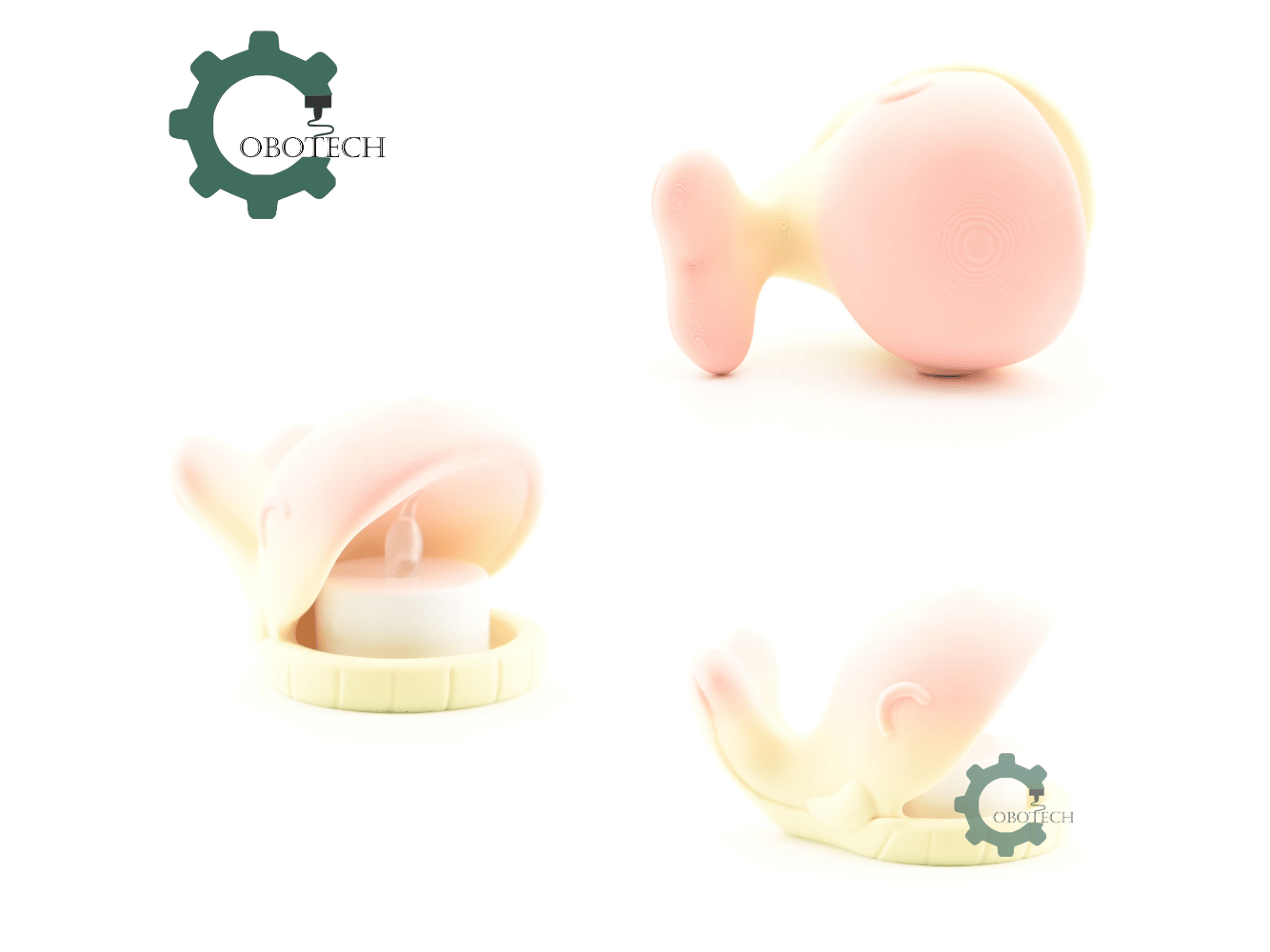 Digital Downloads - Cobotech Whale Led Tealight Candle Holder