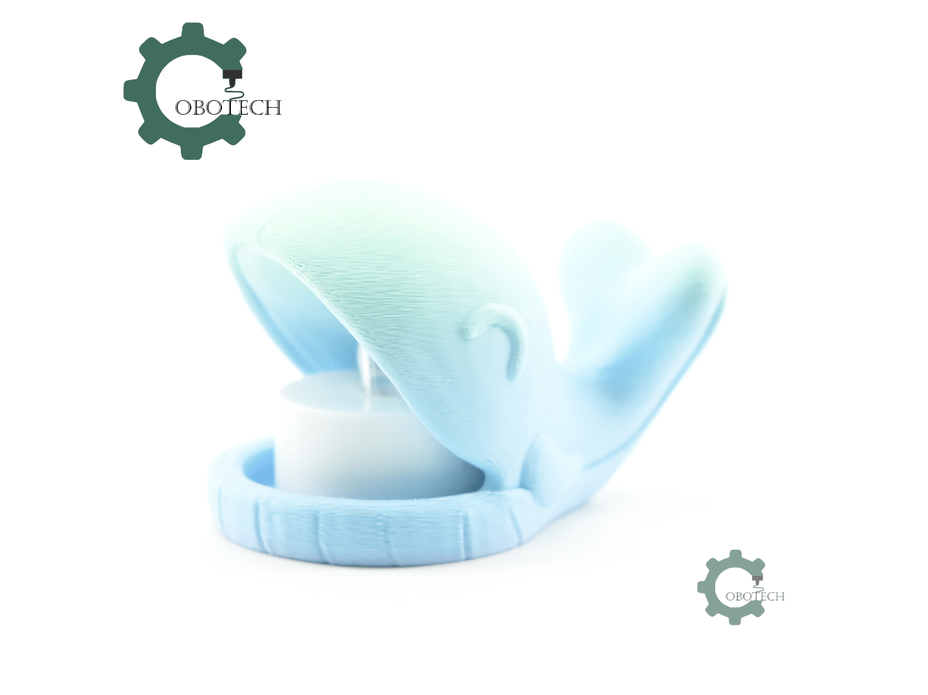Digital Downloads - Cobotech Whale Led Tealight Candle Holder