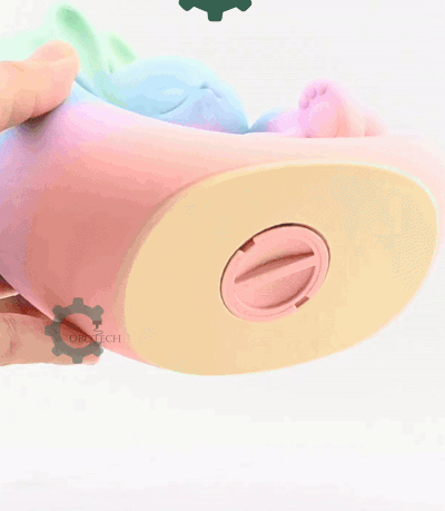 Digital Downloads - Cobotech Dreamy Bunny On Crescent Moon Piggy Bank - Desk Decor - Coin Bank Gifts