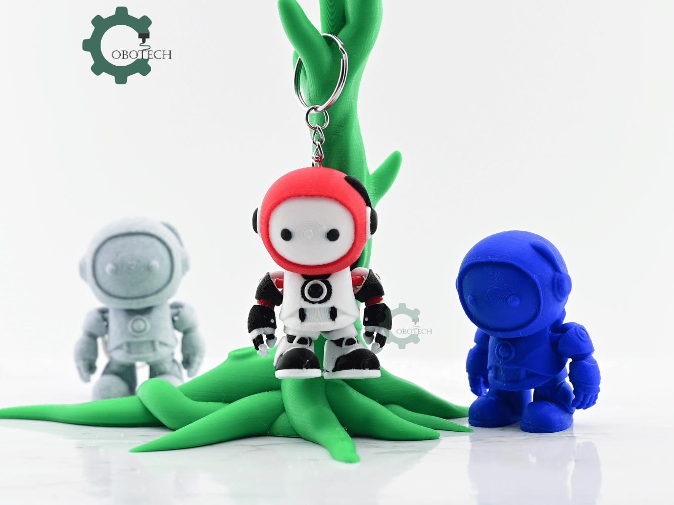 Digital Downloads Articulated Robot Keychain - Fun Unique Toys - Unique Gifts - Desk decor