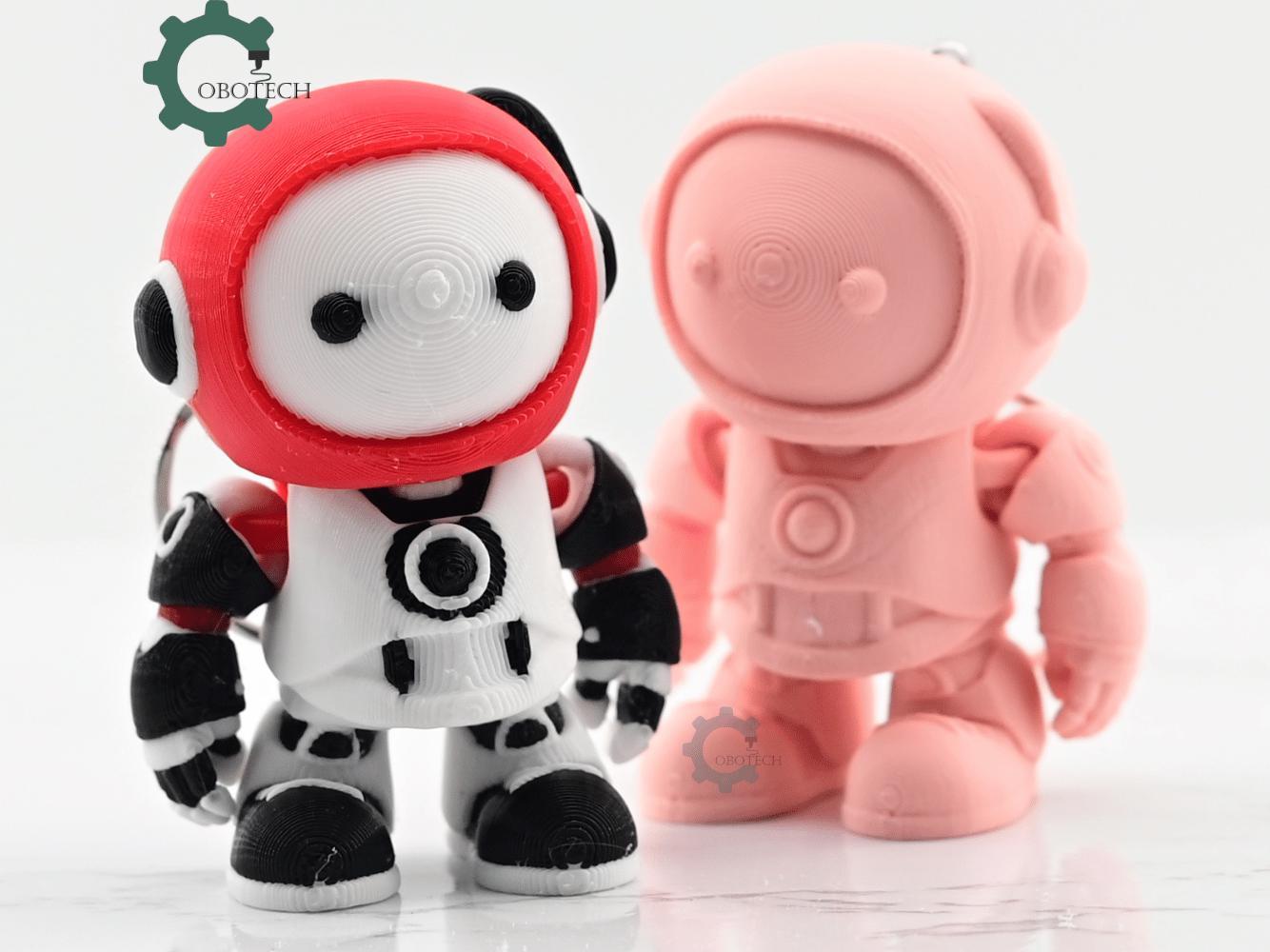 Digital Downloads Articulated Robot Keychain - Fun Unique Toys - Unique Gifts - Desk decor