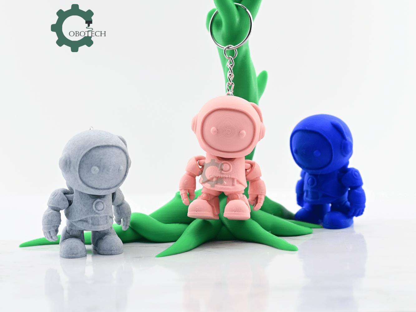 Digital Downloads Articulated Robot Keychain - Fun Unique Toys - Unique Gifts - Desk decor
