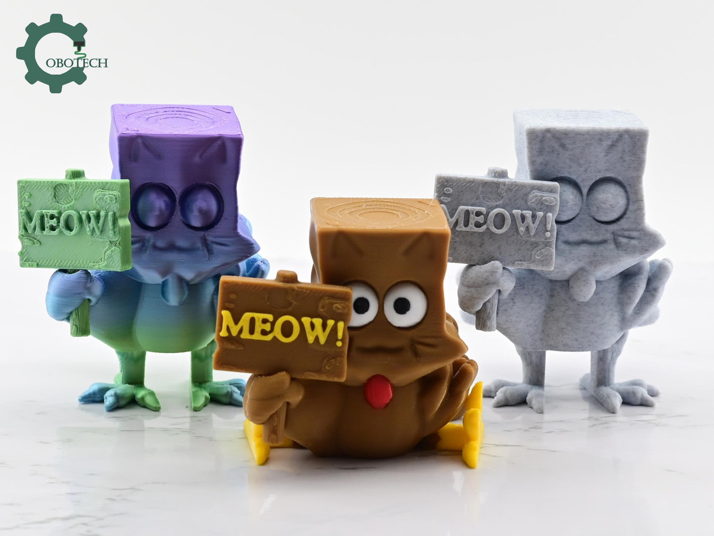 Digital Downloads Cobotech Articulated Meow Turkey - Fun Cobotech Toys - Unique Gifts - Home/Desk Decor - Fall Decor - Thanksgiving Decor