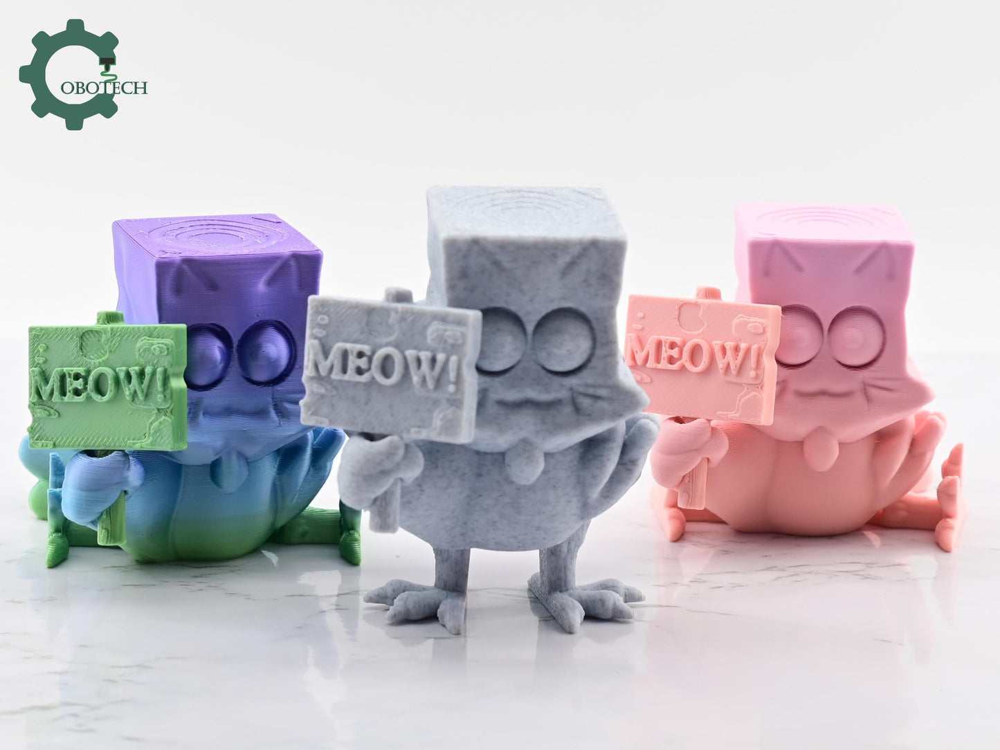 Digital Downloads Cobotech Articulated Meow Turkey - Fun Cobotech Toys - Unique Gifts - Home/Desk Decor - Fall Decor - Thanksgiving Decor