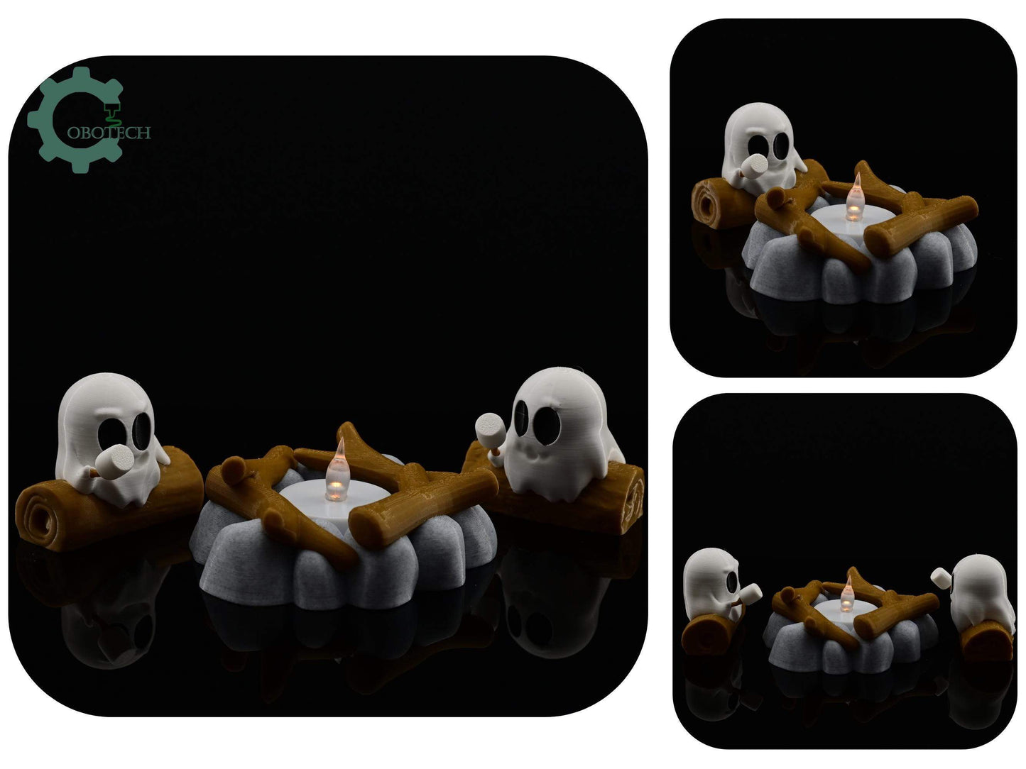 Digital Downloads Cobotech Campfire Ghost by Cobotech - Fall Decor - Halloween Decor - Fun Cobotech Halloween Toys -Unique Gift