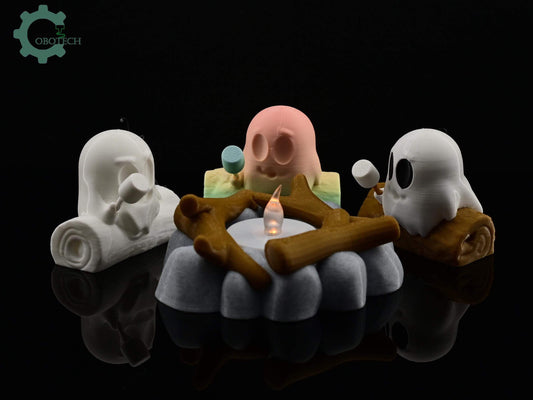 Digital Downloads Cobotech Campfire Ghost by Cobotech - Fall Decor - Halloween Decor -  Fun Cobotech Halloween Toys -Unique Gift
