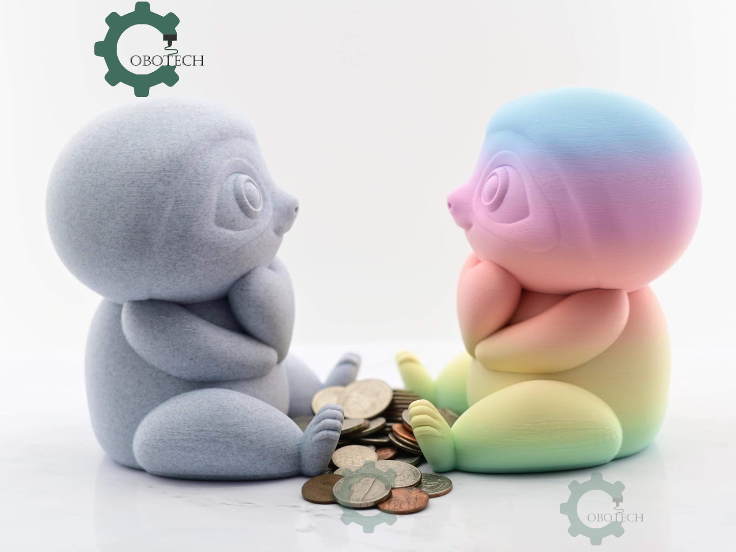 Digital Downloads Cobotech Valentine Sloth Piggy Bank - Desk Decor - Coin Bank Gifts - Valentine Gifts - Cute Piggy Bank Gifts
