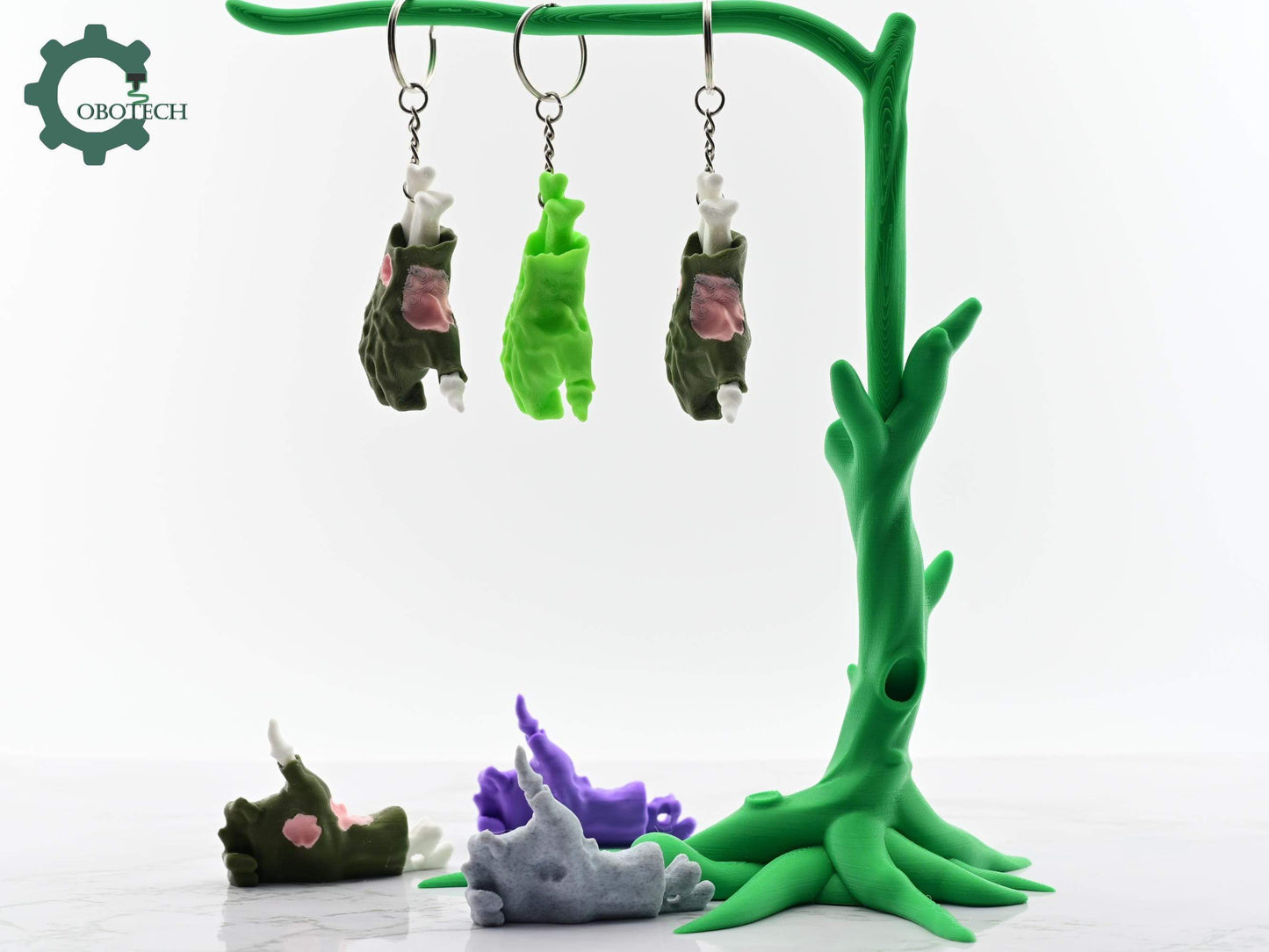 Digital Downloads Cobotech Zombie Hand Keychain - Fun Cobotech Halloween Toys - Unique Halloween Gifts - Halloween Decor