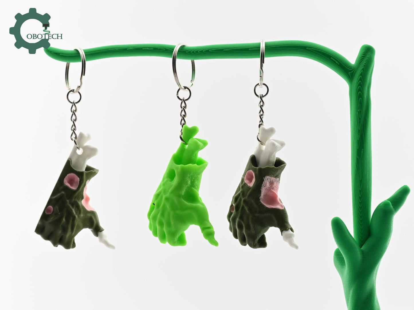 Digital Downloads Cobotech Zombie Hand Keychain - Fun Cobotech Halloween Toys - Unique Halloween Gifts - Halloween Decor