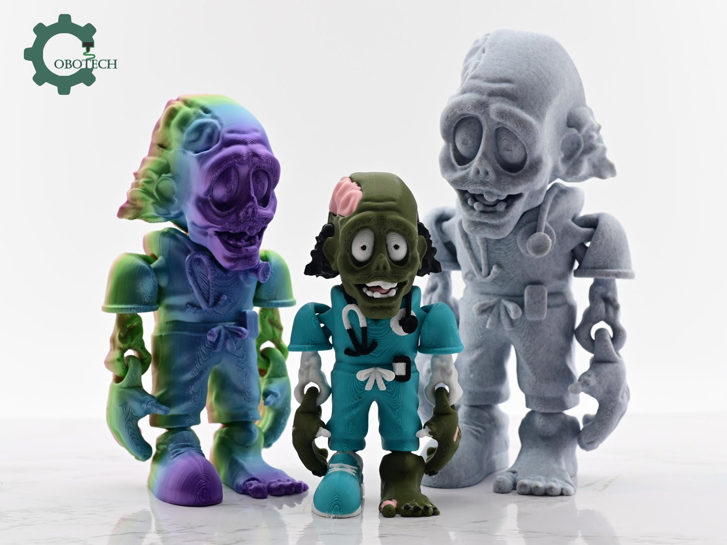 Digital Downloads Cobotech Articulated Zombie Nurse - Nurse Graduation Gifts - Fun Cobotech Halloween Toys - Unique Halloween Gifts - Halloween Decor