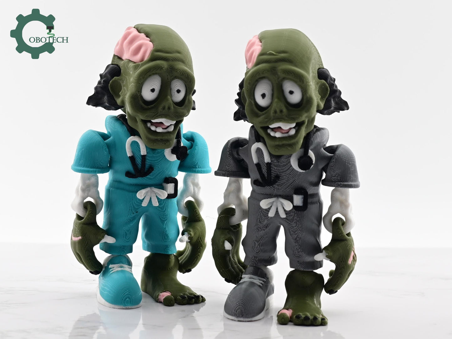 Digital Downloads Cobotech Articulated Zombie Nurse - Nurse Graduation Gifts - Fun Cobotech Halloween Toys - Unique Halloween Gifts - Halloween Decor