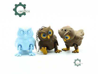 Cobotech-Curious Owl for Animal Lovers Articulated Keychain_07.png