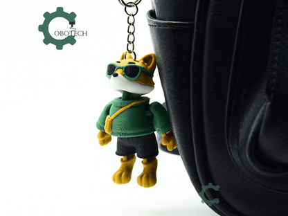Cobotech-Cool Fox for Animal Lovers Articulated Keychain_06.png