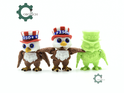 Cobotech-America 250 Eagle for July 4th Articulated Keychain_07.png