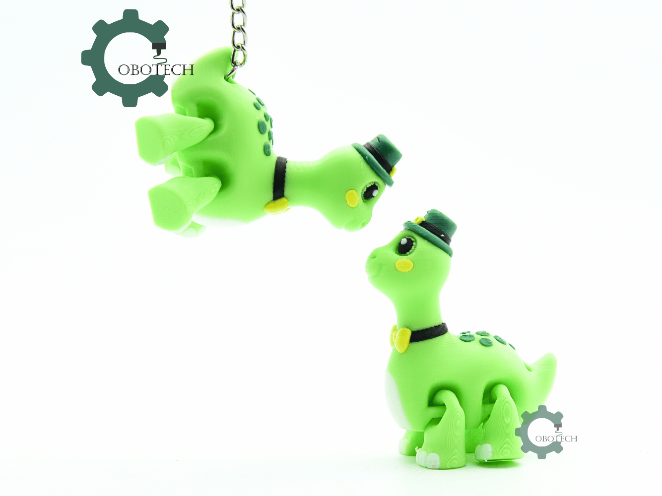Cobotech-St Patricks Cute Dinosaur Articulated Keychain_01.png