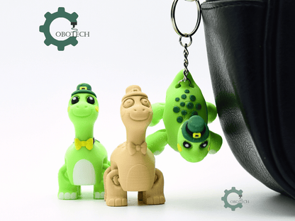 Cobotech-St Patricks Cute Dinosaur Articulated Keychain_04.png