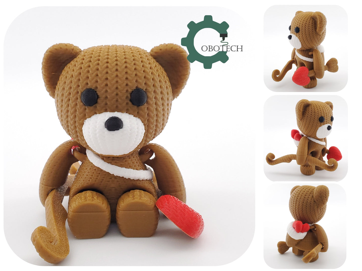 Digital Downloads Cobotech Articulated Crochet Cupid Bear by Cobotech